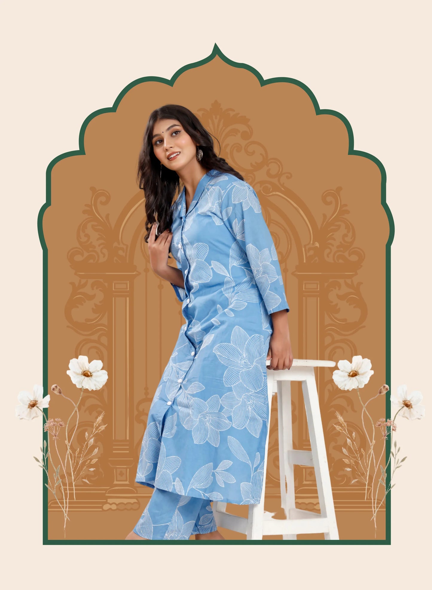 Azure Bloosom Co-ord sets