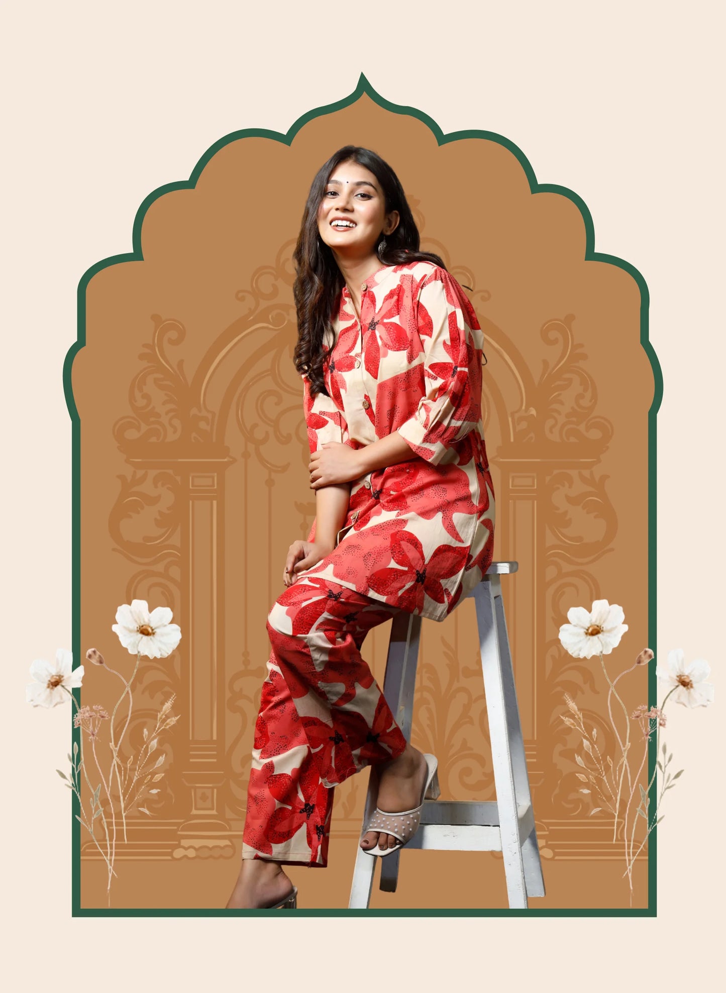 Cherry sand Co-ord sets