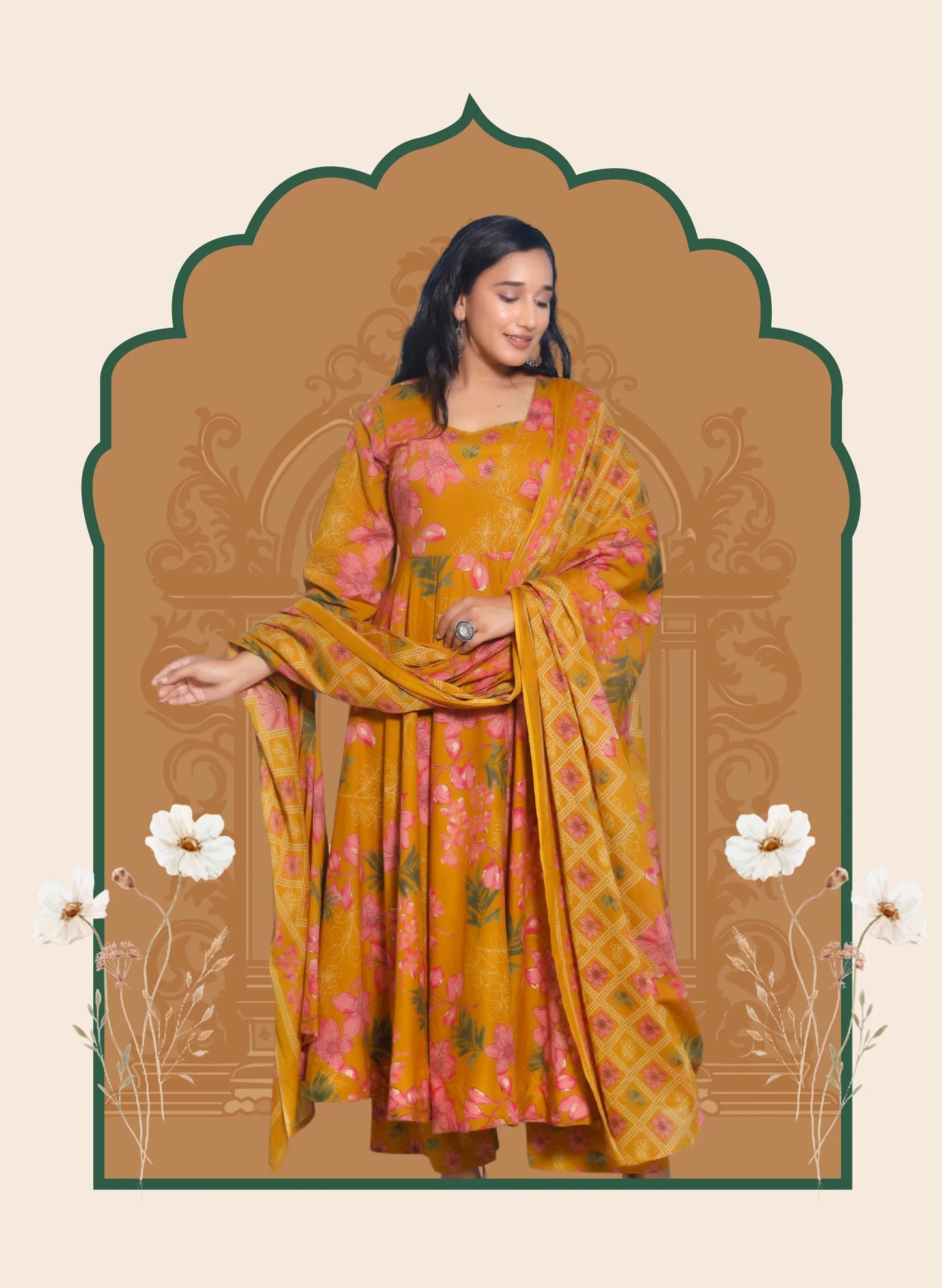 Kesar Gulnaar Cotton Suit