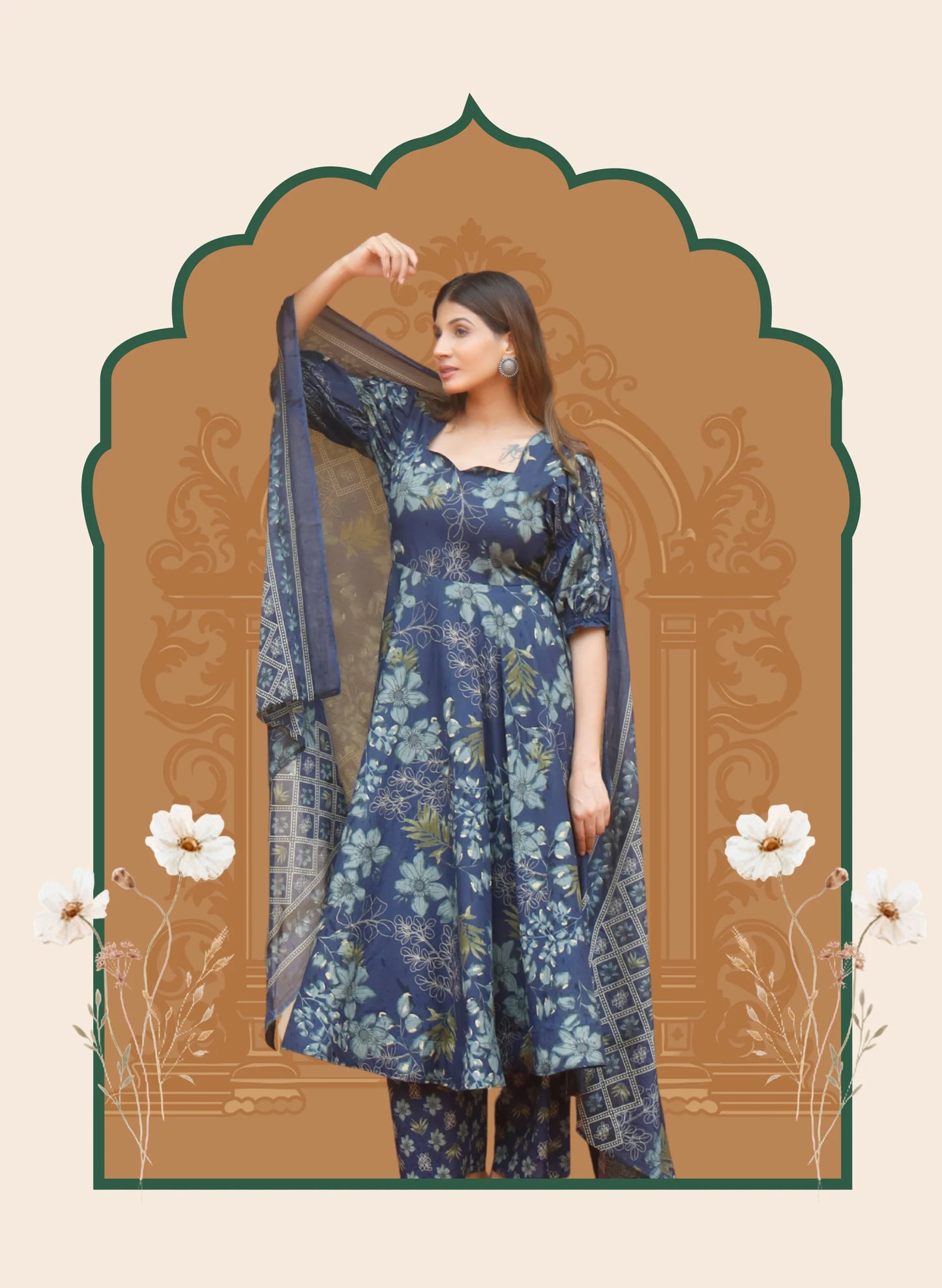 Neelvasini Cotton Suit