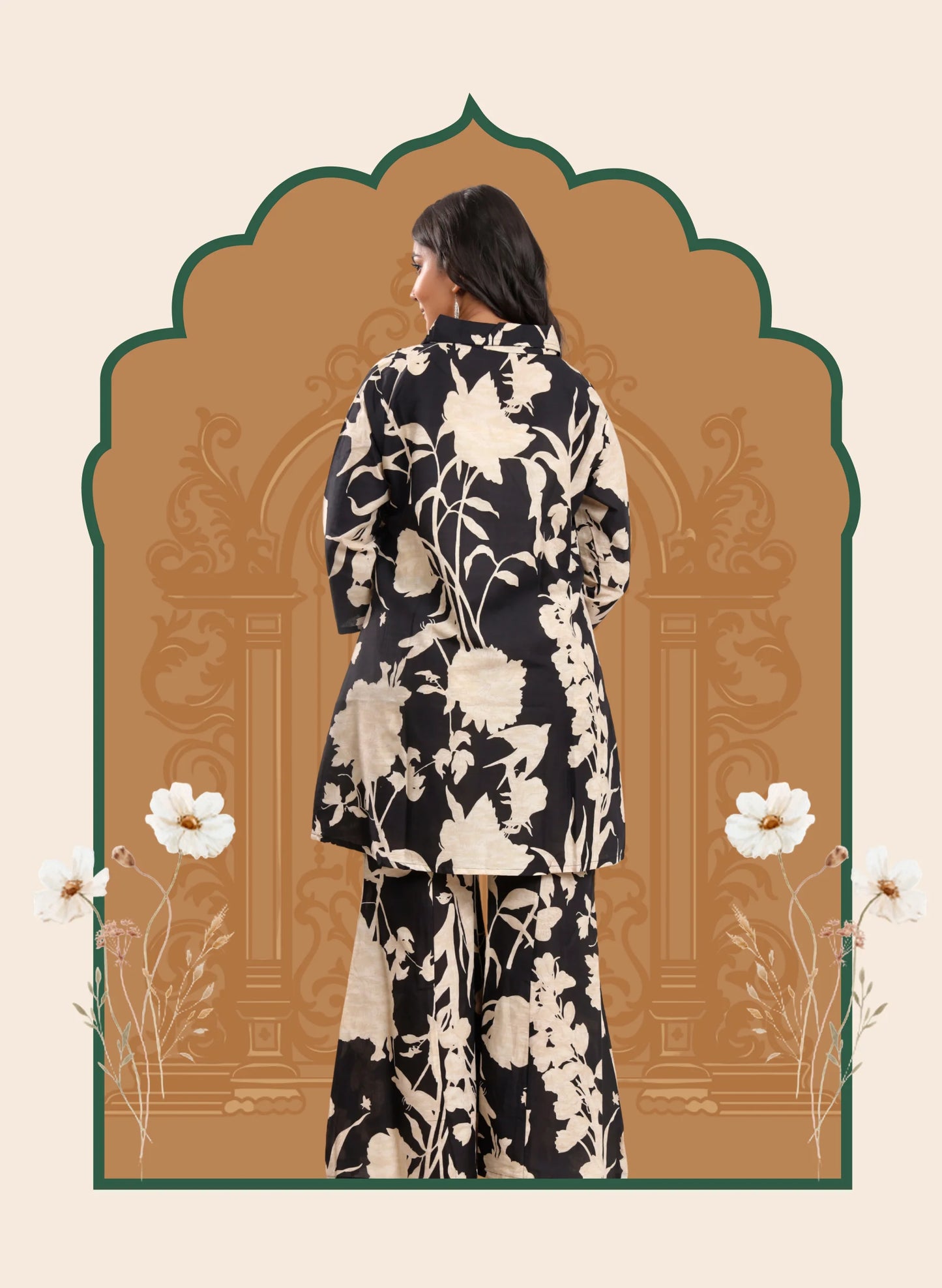 Noir Petals Co-ord sets