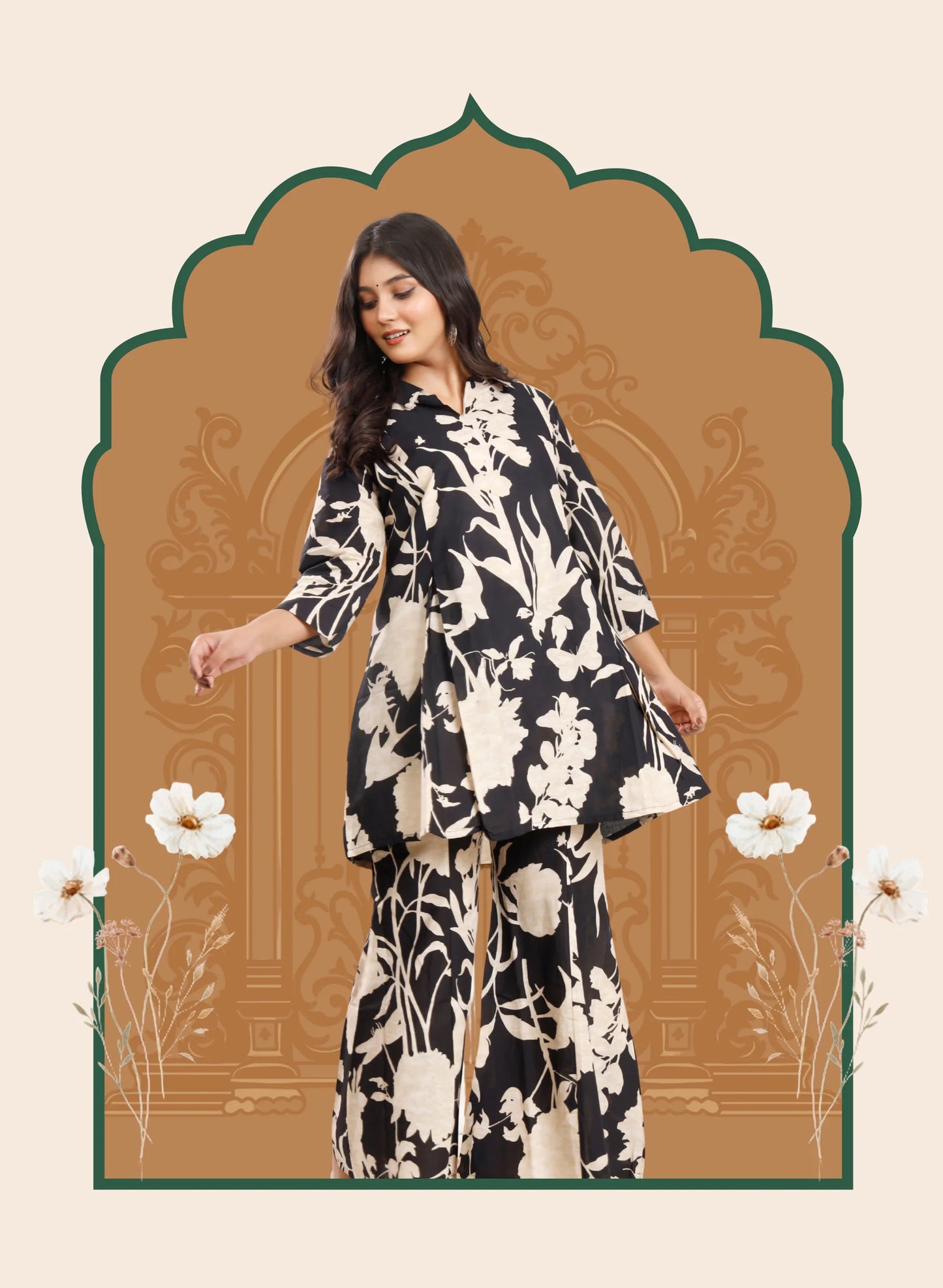 Noir Petals Co-ord sets