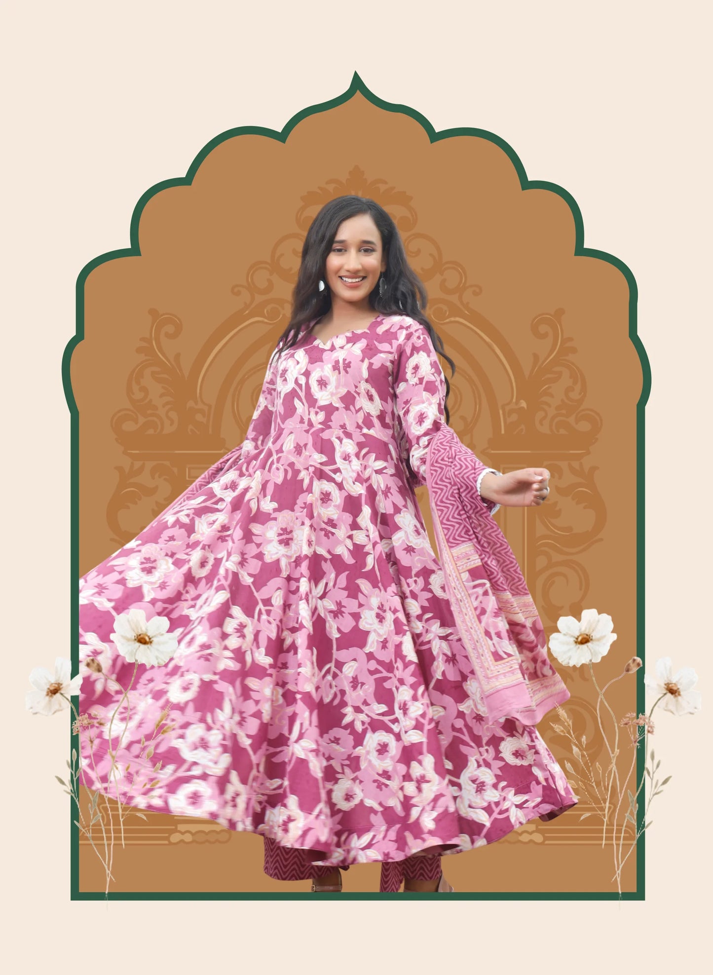 Phoolwari Cotton Suit