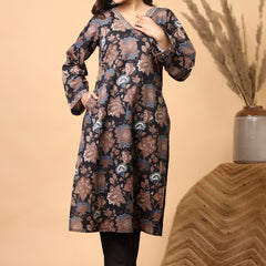 Mehrua Noir Floral Printed Kurta Set