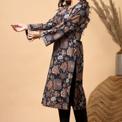Mehrua Noir Floral Printed Kurta Set