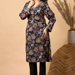 Mehrua Noir Floral Printed Kurta Set