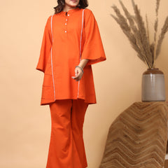 Rajwadi Amber Orange Co-Ord Set for Women