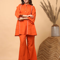 Rajwadi Amber Orange Co-Ord Set for Women