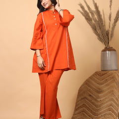 Rajwadi Amber Orange Co-Ord Set for Women