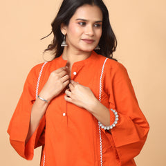 Rajwadi Amber Orange Co-Ord Set for Women