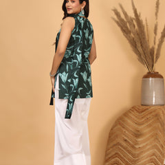 Verdelle Scarf Print Kurta Set