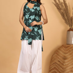 Verdelle Scarf Print Kurta Set