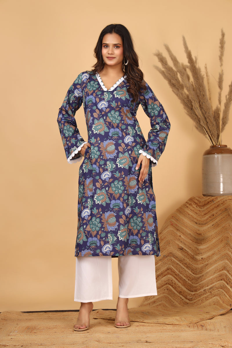 Neelam Viraasat Floral Printed Kurta