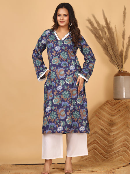 Neelam Viraasat Floral Printed Kurta