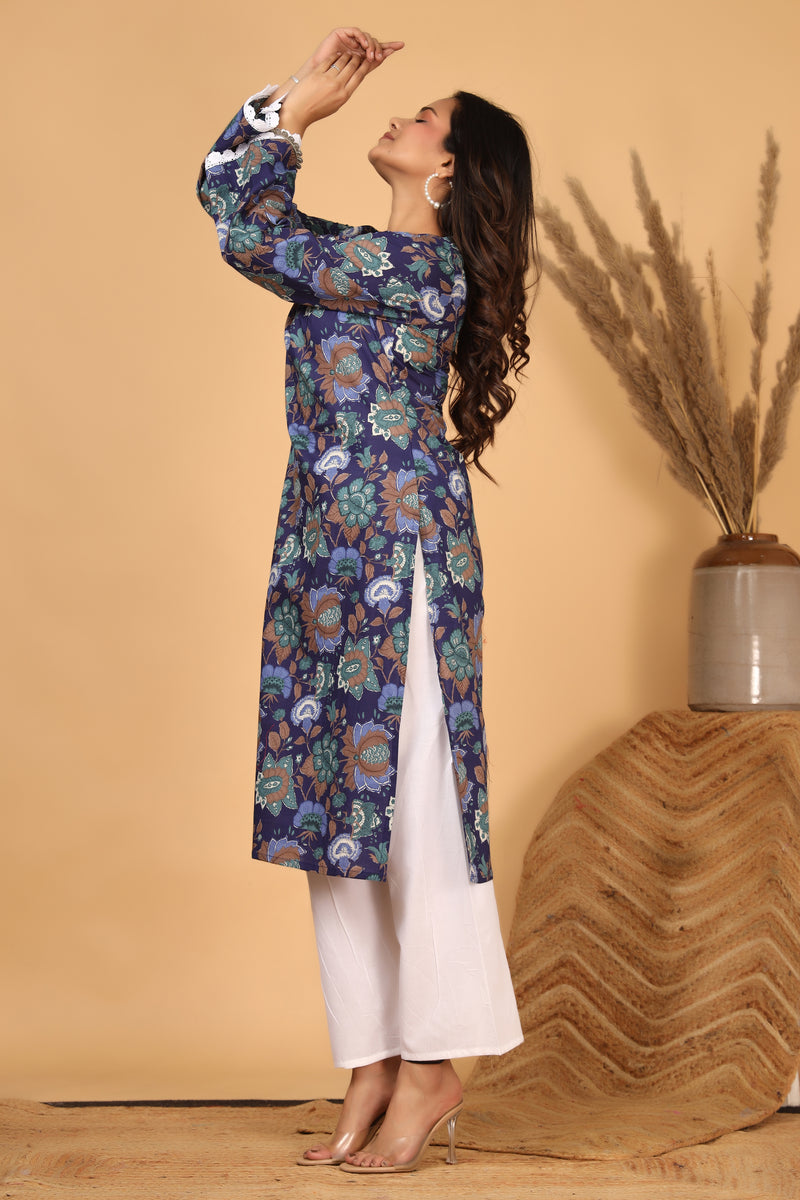 Neelam Viraasat Floral Printed Kurta