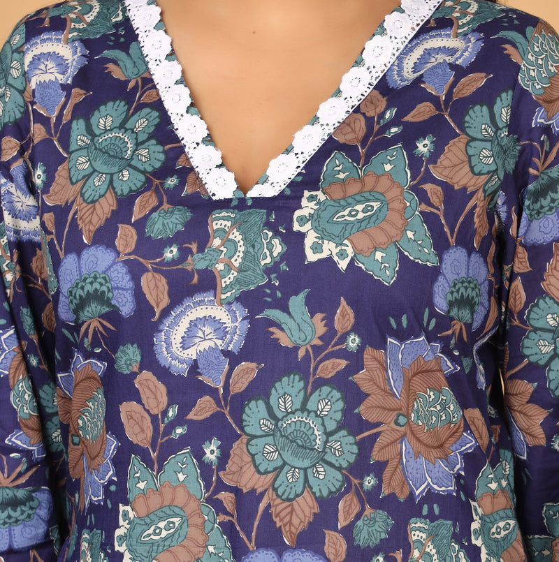 Neelam Viraasat Floral Printed Kurta