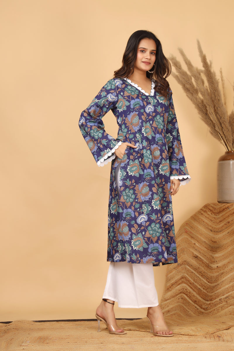 Neelam Viraasat Floral Printed Kurta