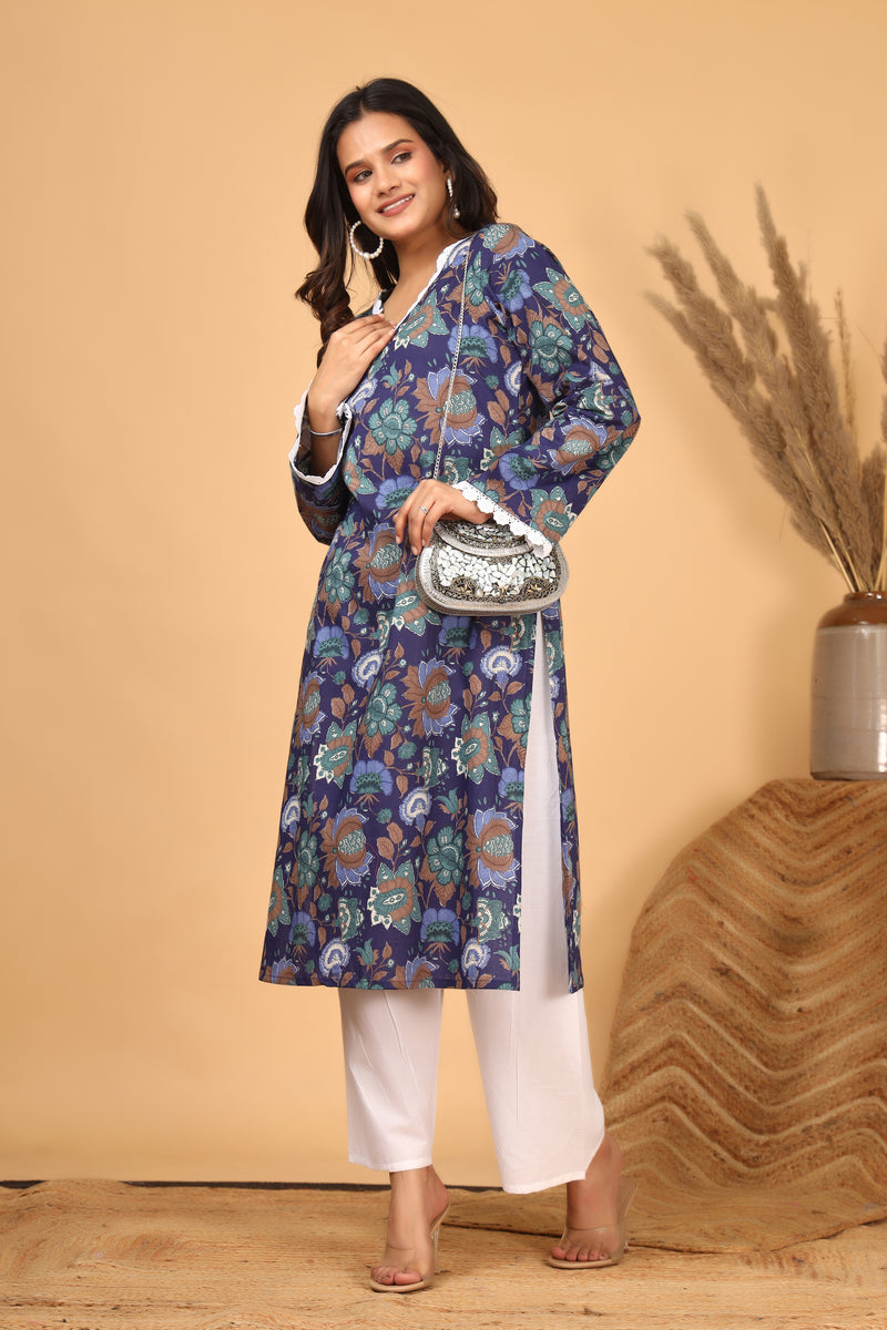 Neelam Viraasat Floral Printed Kurta