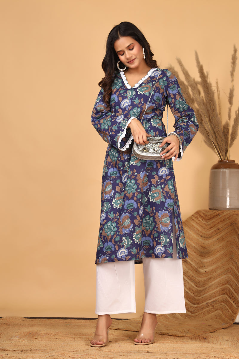 Neelam Viraasat Floral Printed Kurta