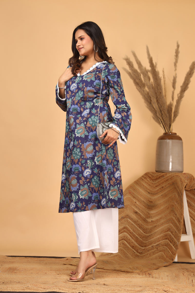 Neelam Viraasat Floral Printed Kurta