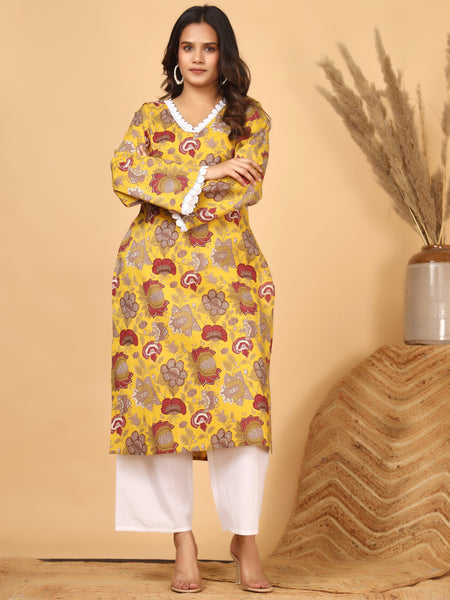 Sunehri Phool Floral Printed Kurta Set