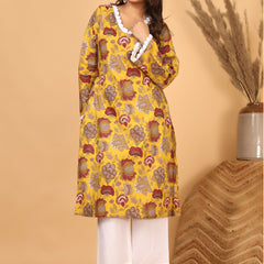 Sunehri Phool Floral Printed Kurta Set