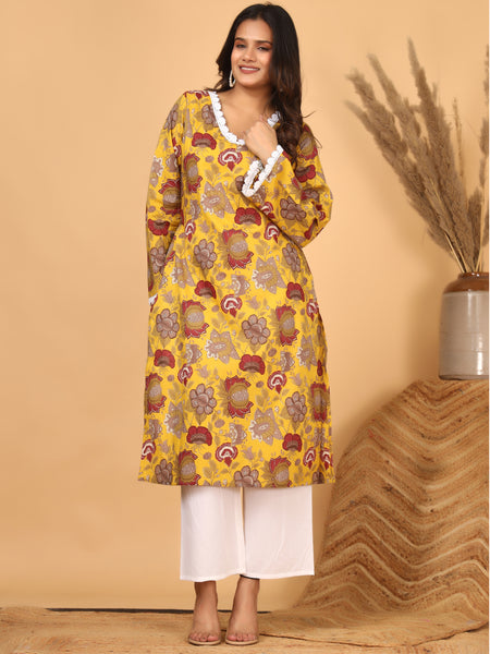 Sunehri Phool Floral Printed Kurta Set