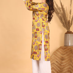Sunehri Phool Floral Printed Kurta Set