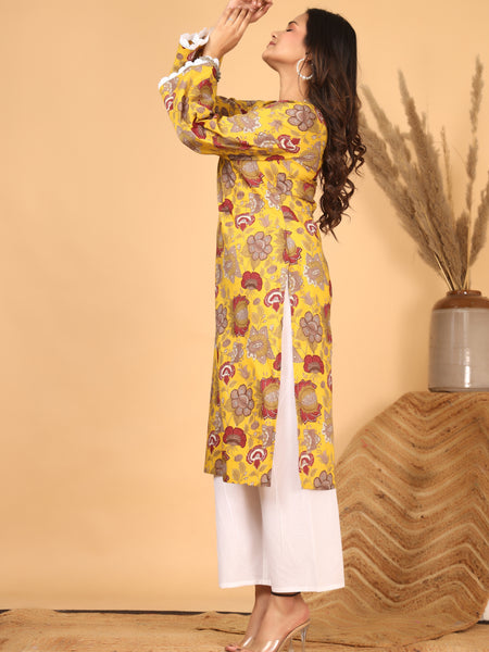 Sunehri Phool Floral Printed Kurta Set