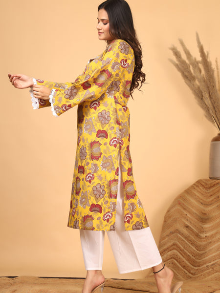 Sunehri Phool Floral Printed Kurta Set