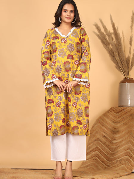 Sunehri Phool Floral Printed Kurta Set