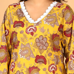 Sunehri Phool Floral Printed Kurta Set