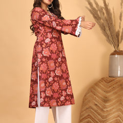 Zariva Bloom Printed Kurta Set with Dupatta