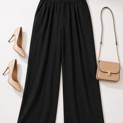Relaxed Fit Wide-Leg Pants