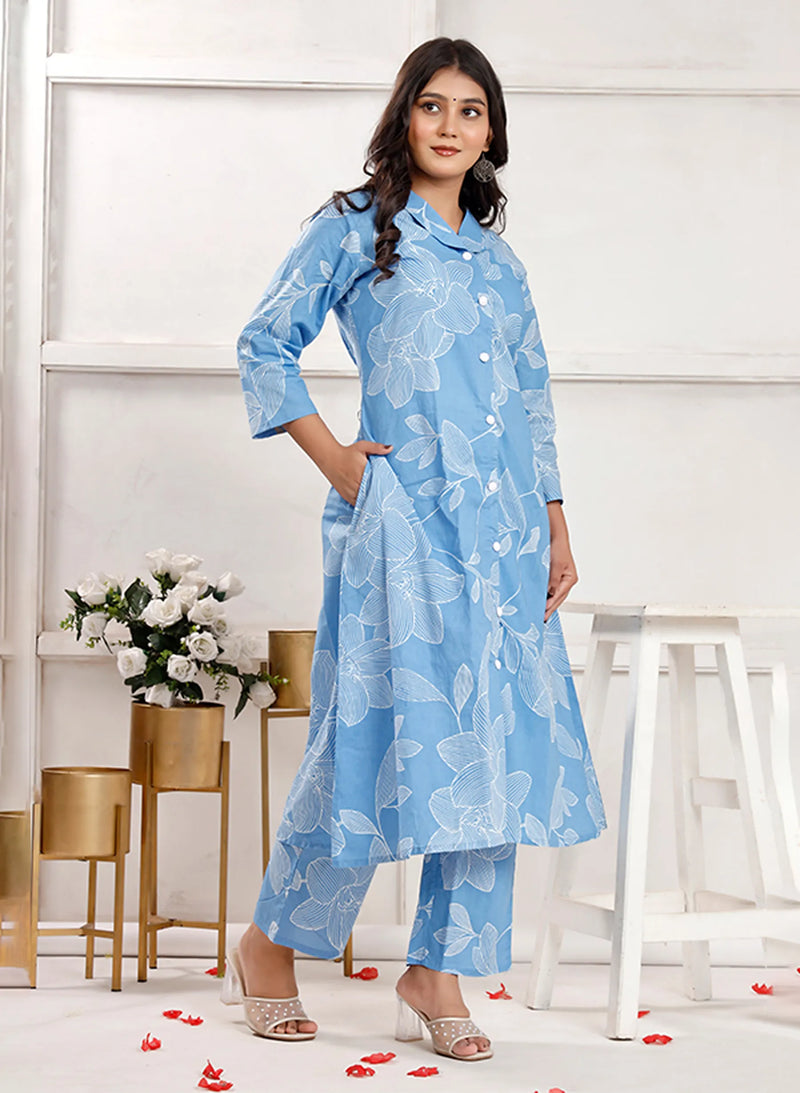 Azure Bloosom Co-ord Sets