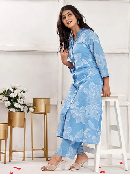 Azure Bloosom Co-ord Sets