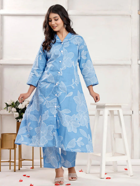 Azure Bloosom Co-ord Sets
