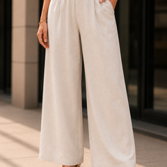 Relaxed Fit Wide-Leg Pants