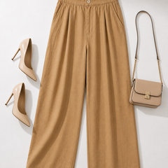 Relaxed Fit Wide-Leg Pants