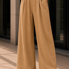 Relaxed Fit Wide-Leg Pants