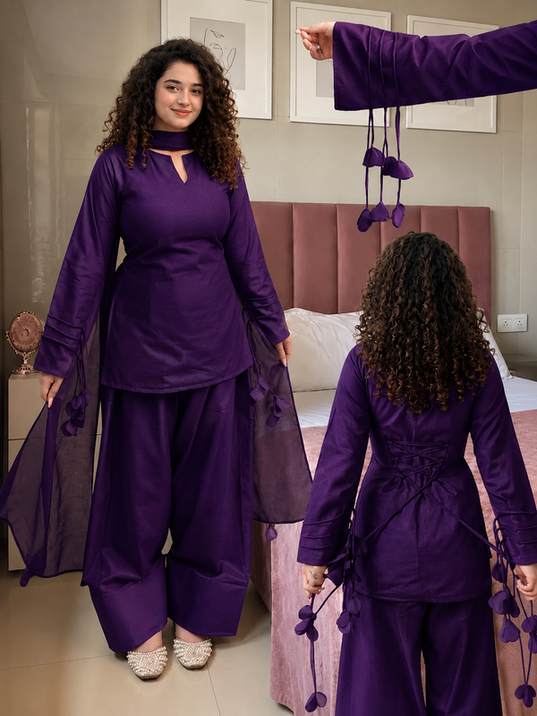 Cotton Blend Festive Suit Set