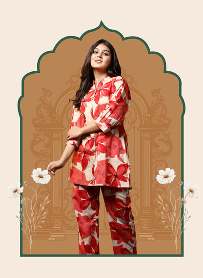 Cherry sand Co-ord sets