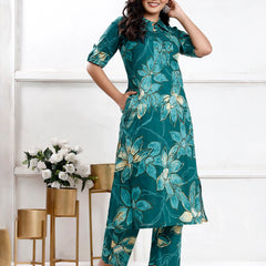 Evergreen Lily Cotton  Co-ord Sets
