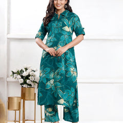 Evergreen Lily Cotton  Co-ord Sets
