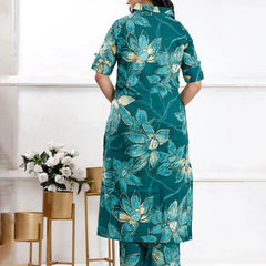 Evergreen Lily Cotton  Co-ord Sets