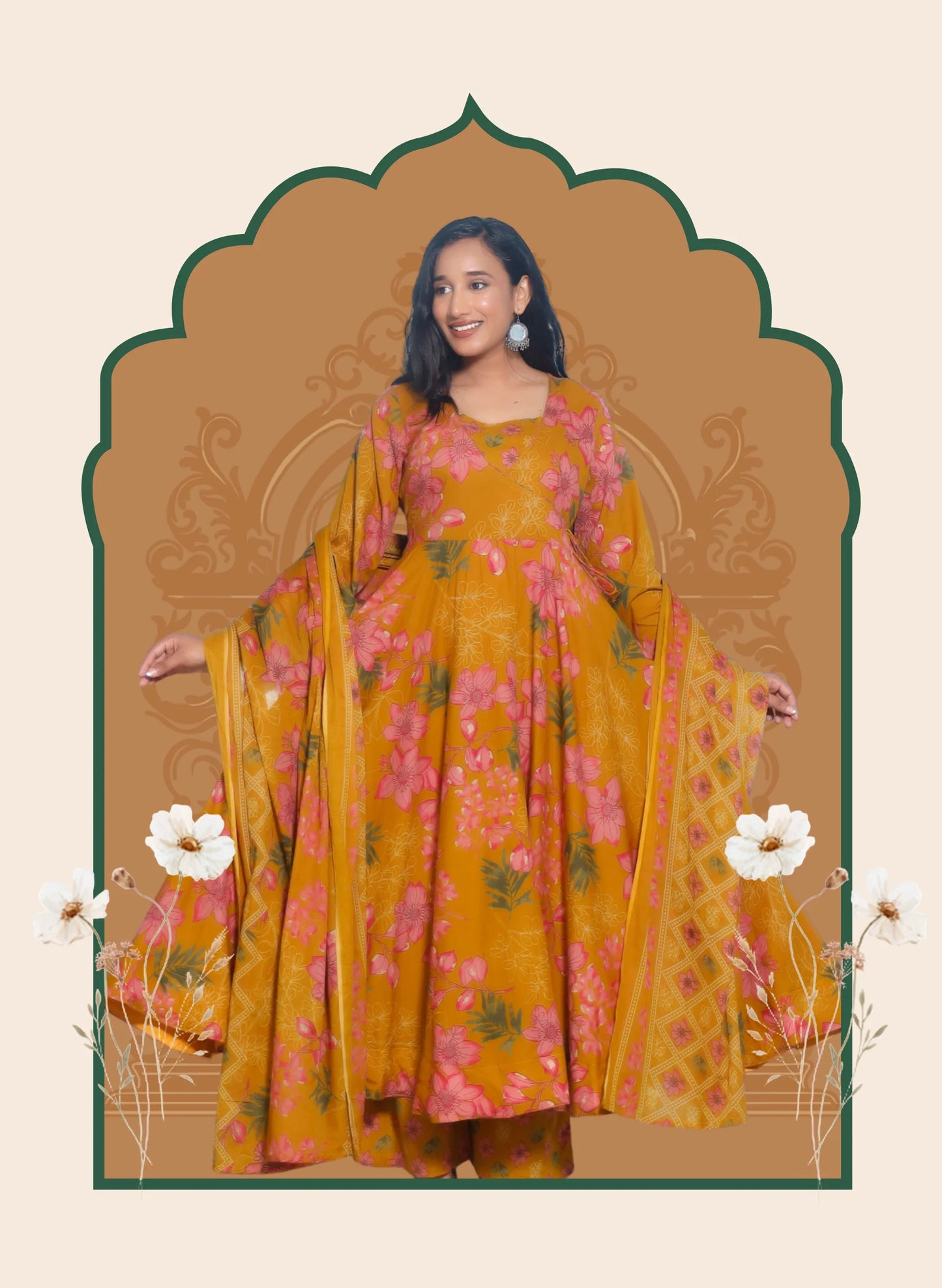 Kesar Gulnaar Cotton Suit