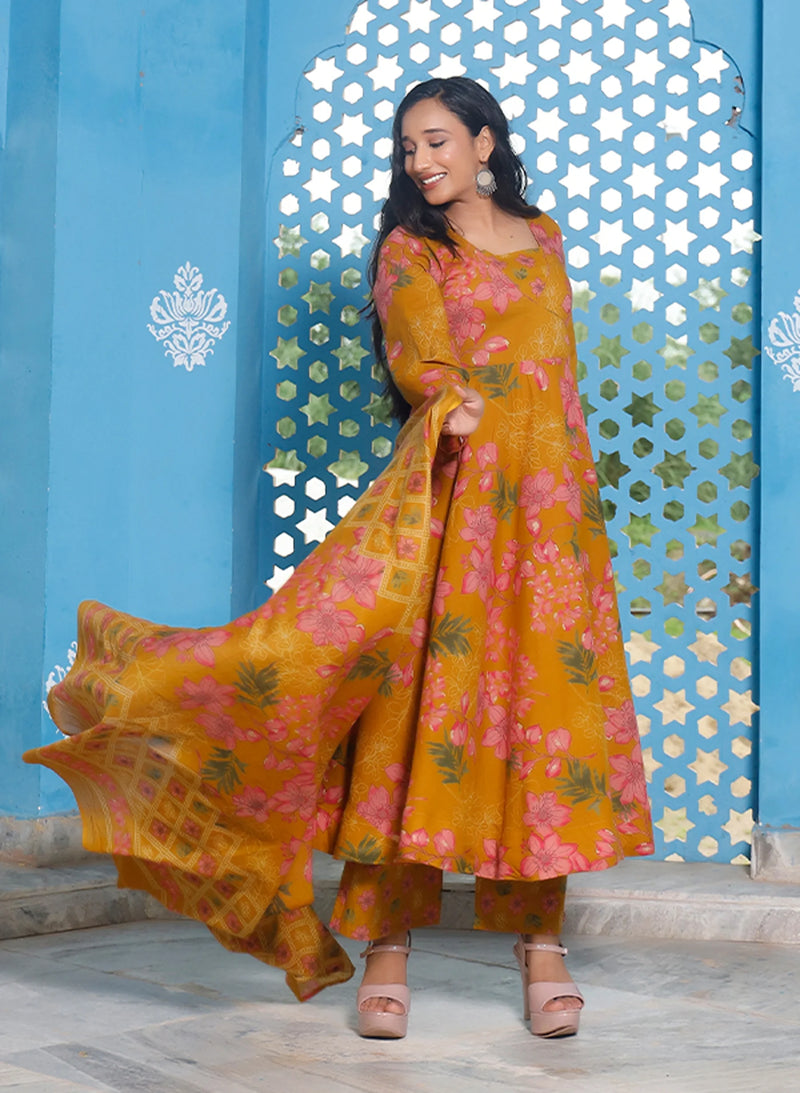Kesar Gulnaar Cotton Suit