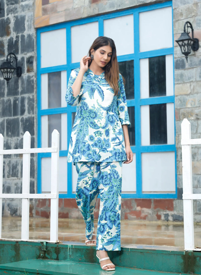 Marine Blossom Co-ord Sets