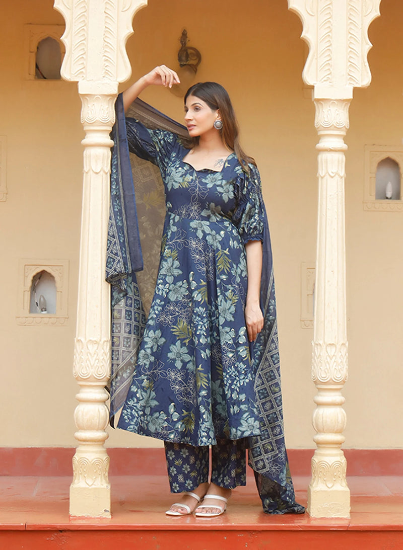 Neelvasini Cotton Suit