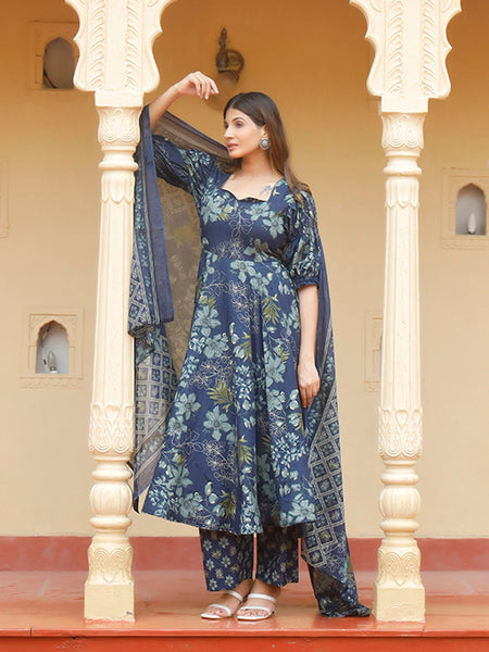 Neelvasini Cotton Suit